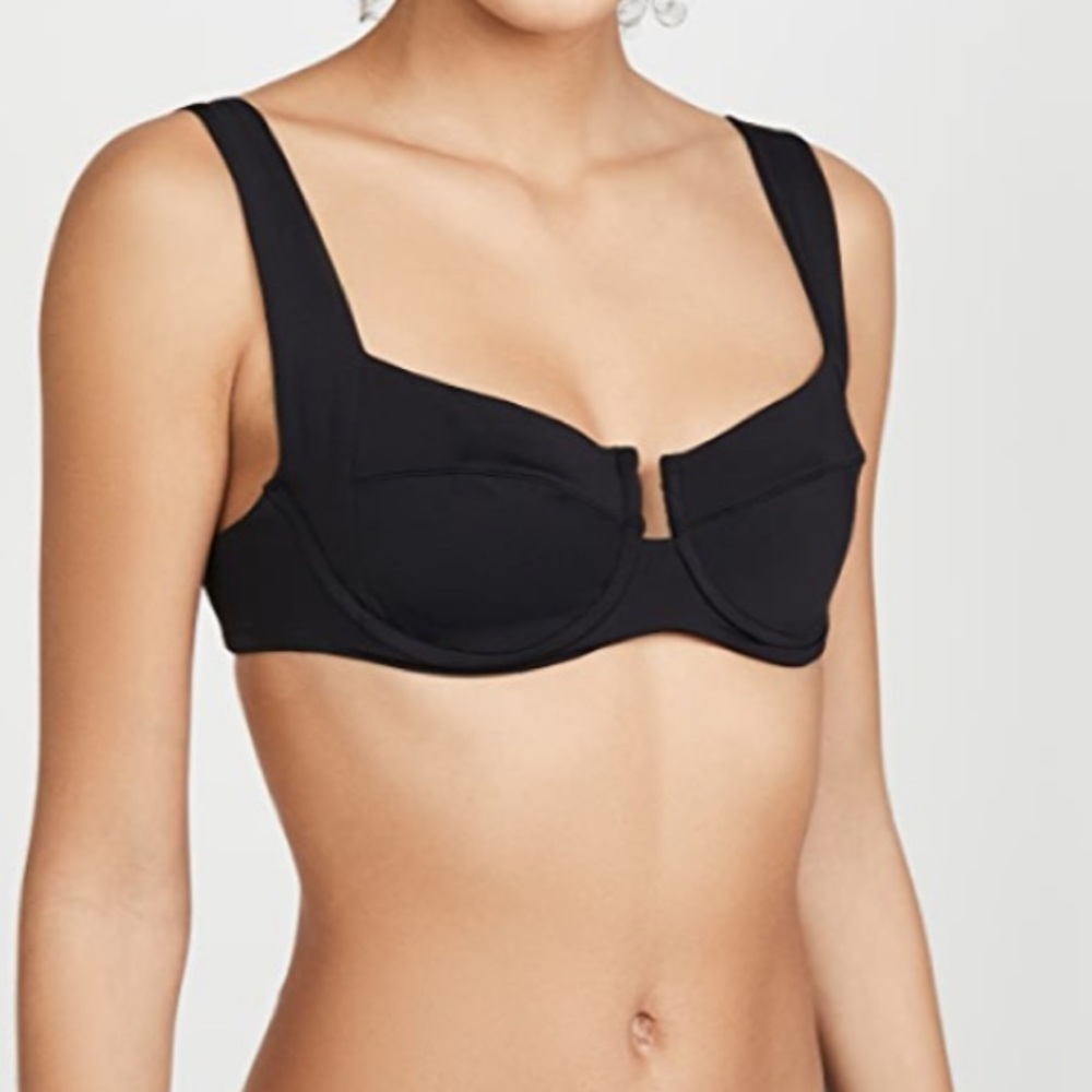 L space Camilla black bikini top and bottom size small